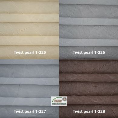 Шторы плиссе Twist pearl (14 вариантов цвета)